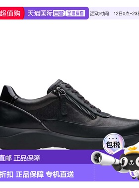 自营Clarks Tivoli Zip in Black Leather - black combination