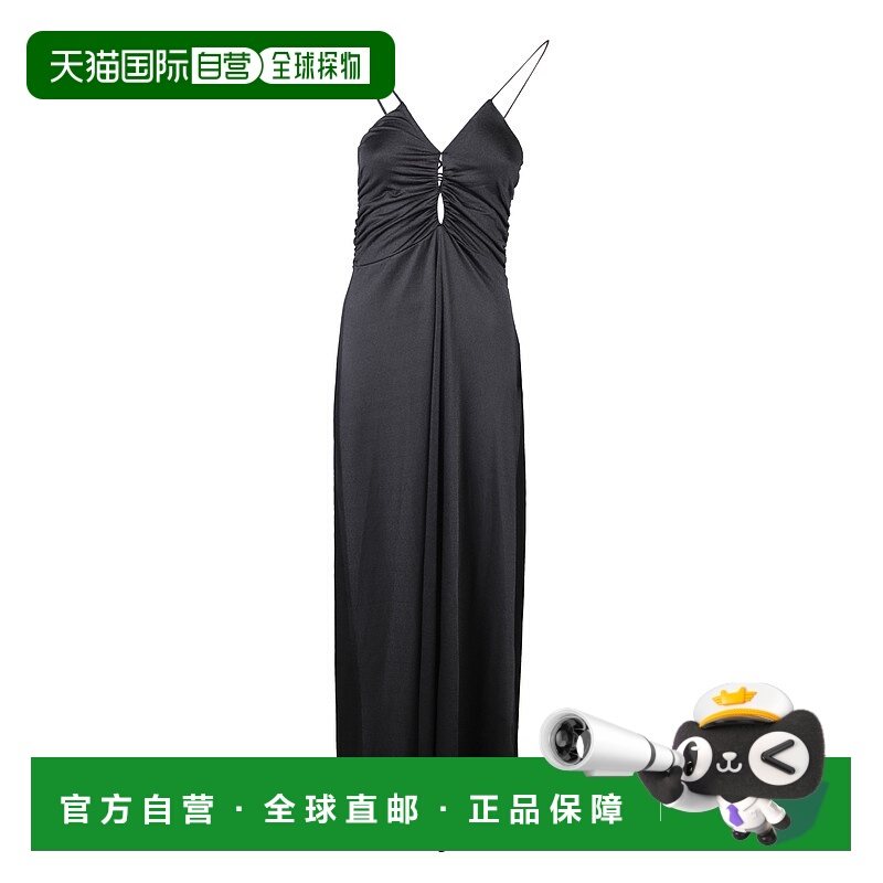 1h可退 香港直邮GANNI 女士连衣裙 T3558099BLACK AW2023 黑色 GA