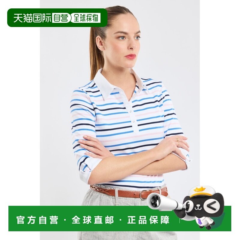 自营欧洲直邮Armor Lux 女士棉条纹七分袖Polo衫,女装/女士精品,POLO衫,淘宝优惠券,粉丝福利购,淘宝优惠卷