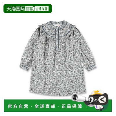 1h可退 香港直邮潮奢 Bonpoint 女童 Jacinta for 花朵皱褶女生连