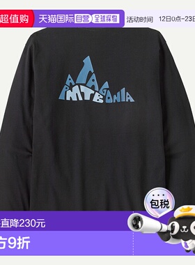 自营欧洲直邮PATAGONIA 男士长袖Berm Logo Responsibili-Tee®