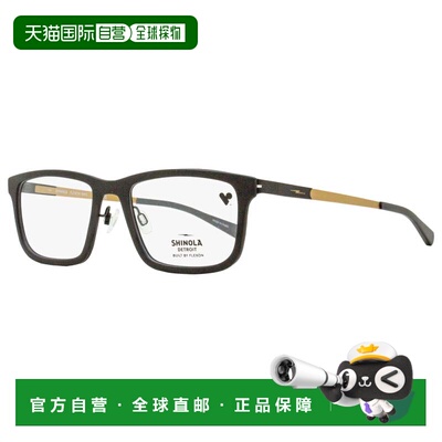 自营Shinola男式Flexon Temple眼镜SH37000 001哑光黑/金55mm-001