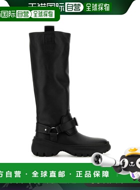 香港直邮BURBERRY 女士靴子 8096904A1189 AW2024 黑色 Stomp Hig