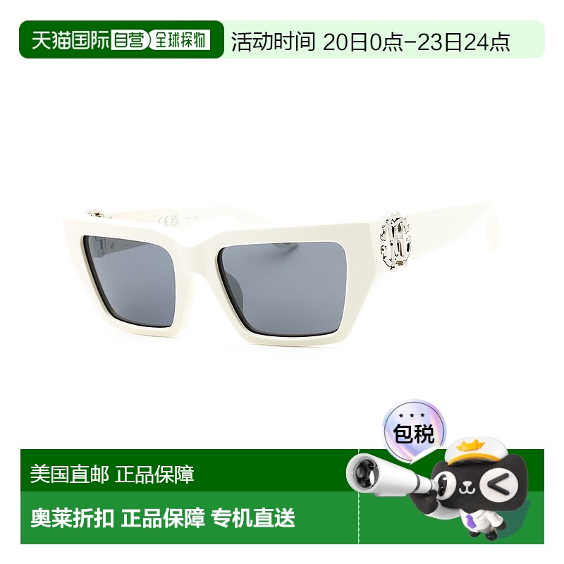 自营Roberto Cavalli女式SRC016M 55mm太阳镜-白色 美国奥莱直发