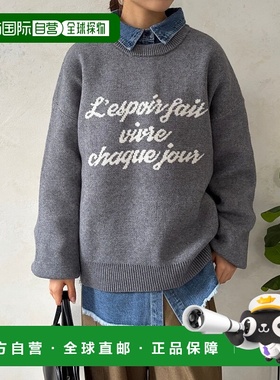 1h可退 日本直邮LOCUST 女装 宽松版型 罗纹针织衫 印花提花设计