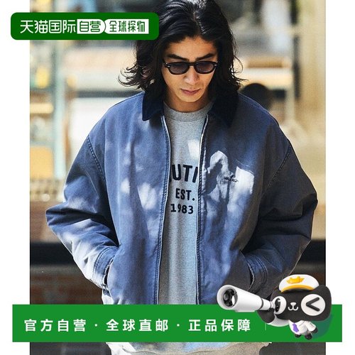 日本直邮NAUTICA Garment Dye Crushed Chino Zip Blouson 棉服夹