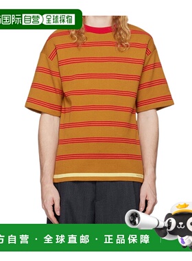 香港直邮MARNI 男士T恤 GCMG0401EQUFC408RGW78 AW2024 橙色上衣