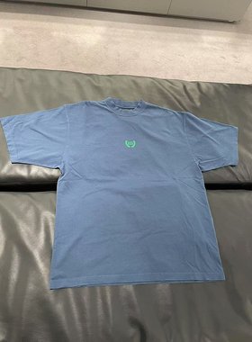 BALENCIAGA 男士T恤 764235TSVC95002 SS2025 蓝色