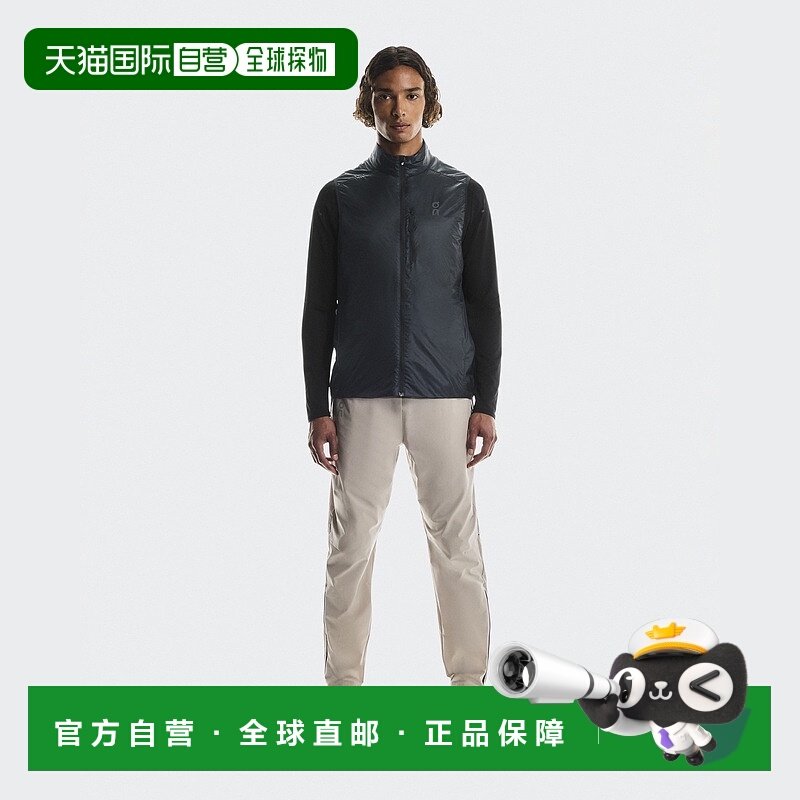 自营欧洲直邮ON昂跑 Core系列男士沙漠色聚酯纤维抽绳闭合跑步裤