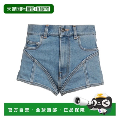 香港直邮Mugler 穆勒 女士 牛仔短裤 blue蓝色 舒适时尚