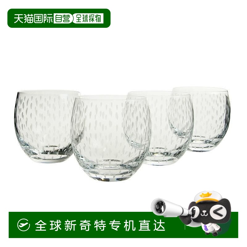 日潮跑腿Wedgwood威基伍德 野草莓户外潘趣杯岩石玻璃4件套 32553