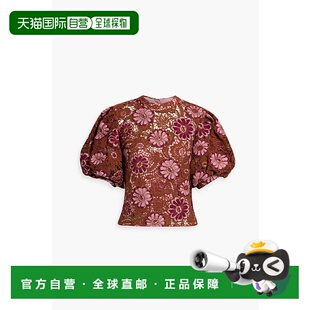 1h可退 香港直邮潮奢 FARM RIO 女士 凸纹花边蕾丝衫 330427GIGIT