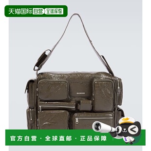 1h可退 香港直邮Balenciaga 巴黎世家 男士 Superbusy 大号皮革肩