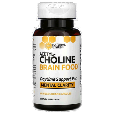 香港直发Natural Stacks,乙酰胆碱健脑食品，60 粒素食胶囊功能