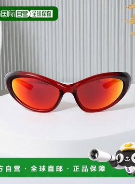 1h可退 香港直邮BALENCIAGA 男士眼镜 BB0384S005 SS2025 红色