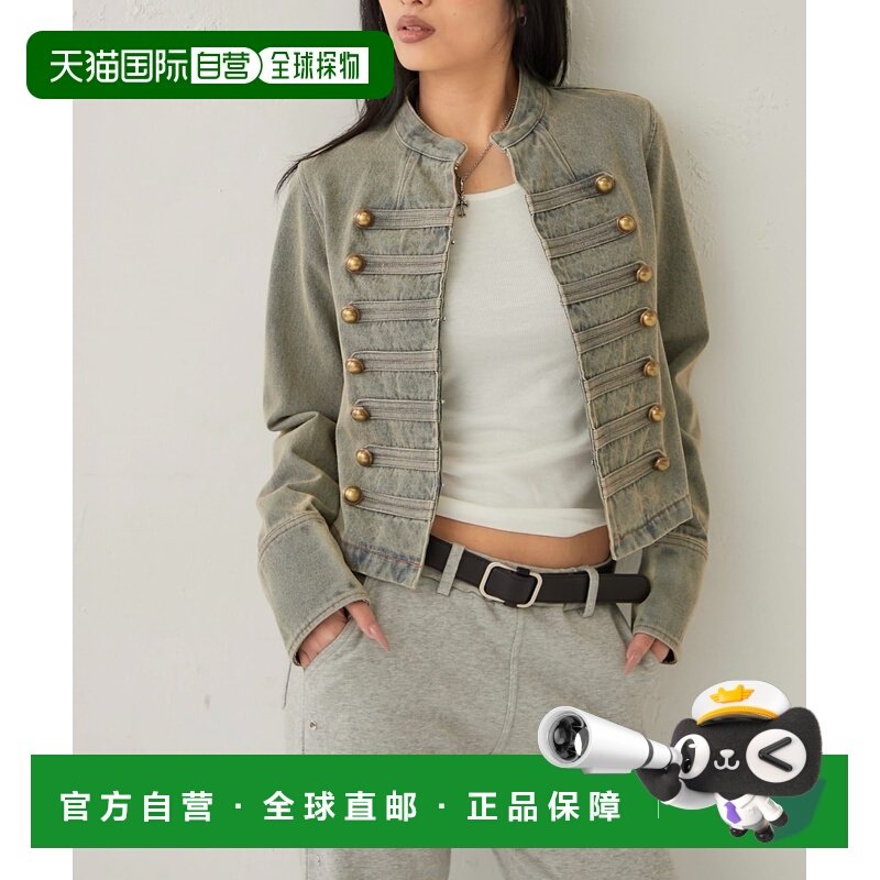 1h可退 日本直邮WHO'S WHO gallery 女装 宽松版型丹宁夹克 金扣,女装/女士精品,短外套,淘宝优惠券,粉丝福利购,淘宝优惠卷