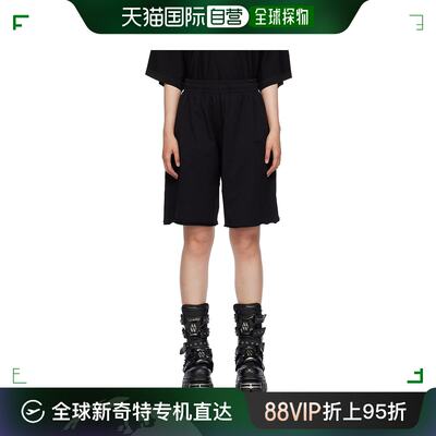 香港直邮潮奢 Vetements 维特萌 女士 黑色刺绣短裤 UE54SS100B