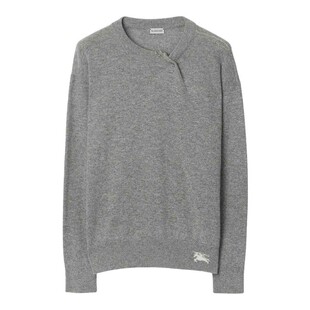 AW2024 8080851 灰色 Crew Sweater BURBERRY Neck 女士针织毛衣