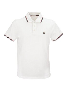 MONCLER 男士T恤 K20918A7030084556001 CO 白色 Cotton polo