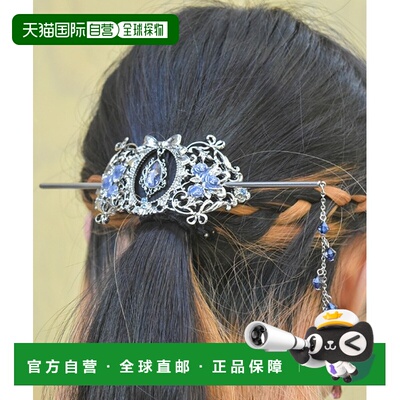 1h可退 日本直邮axes femme 女士 玫瑰装饰 八齿发梳 镂空蝴蝶结