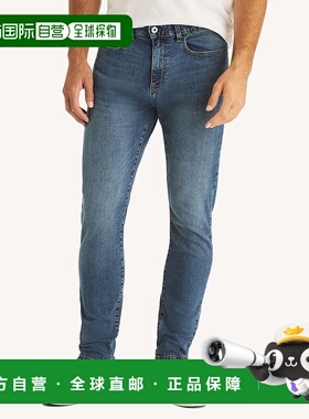 自营Nautica Mens Athletic Slim Stretch Denim - oceania wash