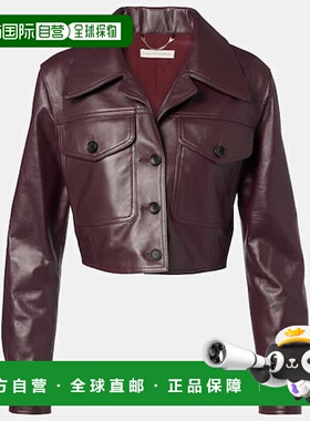 香港直邮EMILIA WICKSTEAD 女士 Nics 短款皮革夹克皮夹克