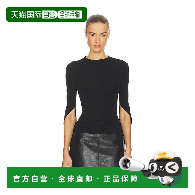 1h可退 香港直邮Alexander Wang 亚历山大 王 女士 背部垂褶袖子