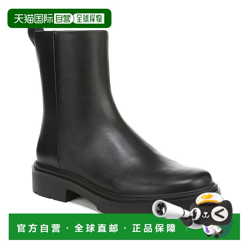 自营Vince Parvin Leather Short Boot - black 美国奥莱直发