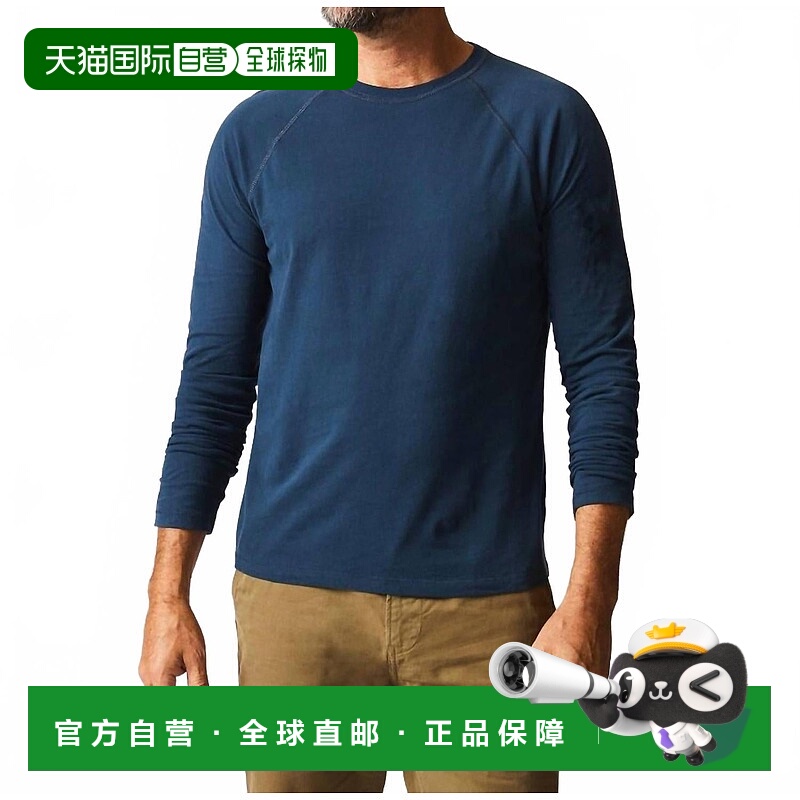 自营billy reidLong Sleeve Sueded Cotton Crewneck Shirt In Ca