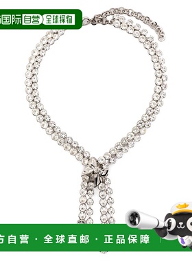 香港直邮ALESSANDRA RICH 亚历山德拉.瑞秋 女士 蝴蝶结水晶项链