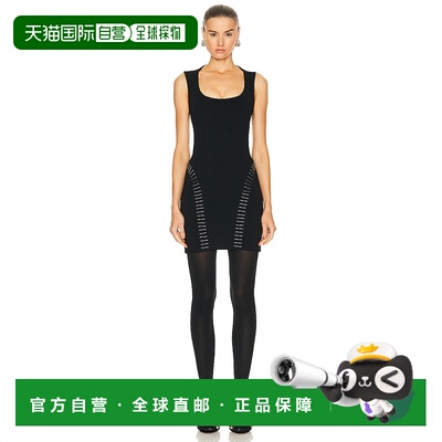 1h可退 香港直邮Alaia 女士 ALAÏA 迷你连衣裙(黑色) AA9R23754M8