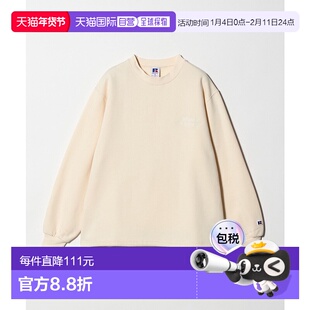 1h可退 日本直邮Russell Athletic男装宽松版型圆领卫衣 胸前刺绣