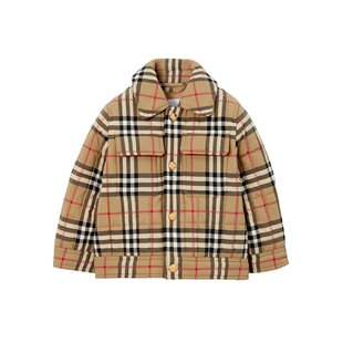 80694161 Burberry 格纹绗缝棉服