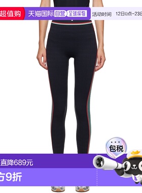 香港直邮Casablanca 女士 黑色 Seamless 运动紧身裤 WPF25ACT030