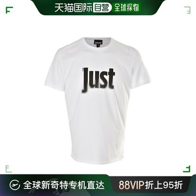 香港直邮Justcavalli 加斯特 卡维里 /男士休闲字母LOGO印花全棉T