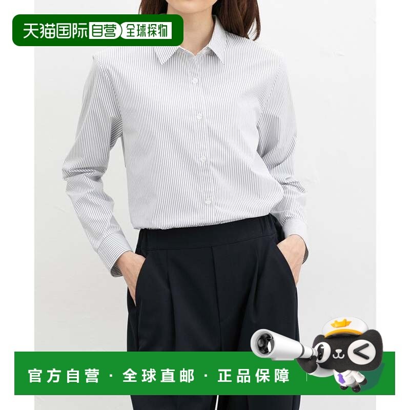 日本直邮Honeys 女士伸缩长袖衬衫 纯色条纹款式 适合工作穿着 [H,女装/女士精品,衬衫,淘宝优惠券,粉丝福利购,淘宝优惠卷