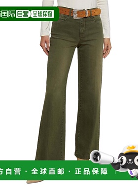 自营L'AGENCE Scottie高腰Picholine阔腿牛仔裤-多色 美国奥莱直