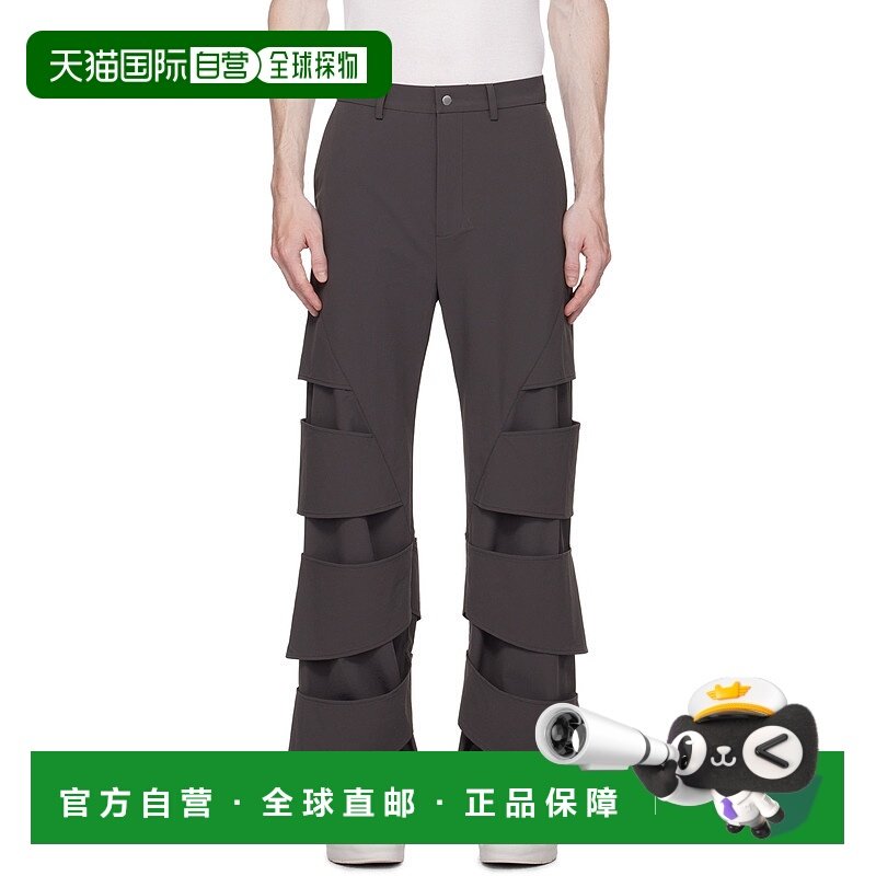 香港直邮潮奢 Uncertain Factor 男士 灰色 Stool 长裤 UF23AWLP0