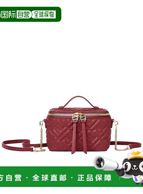 香港直邮FENDI 女士斜挎包 8BS108AAJDF0YPU CO 红色 Vanity 单肩