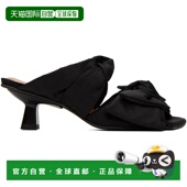 S1960 甘尼 香港直邮潮奢 1h可退 Soft GANNI 黑色 凉鞋 女士 Bow