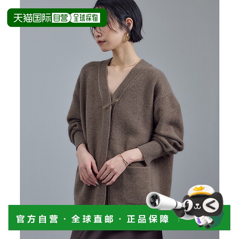 1h可退 日本直邮SALON adam et rope' 女装 V领闪片针织开衫 2WAY