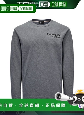 香港直邮MONCLER 男士T恤 J20978D0000683927989 灰色 长袖T恤