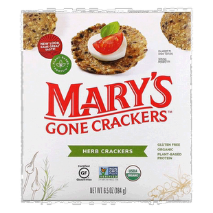 香港直发Mary'S Gone Crackers草本饼干松脆香甜可口184g