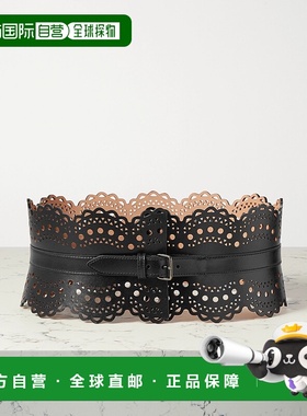 1h可退 香港直邮Alaia 女士 紧身束腰带 AA1C082GC0A29 black黑色