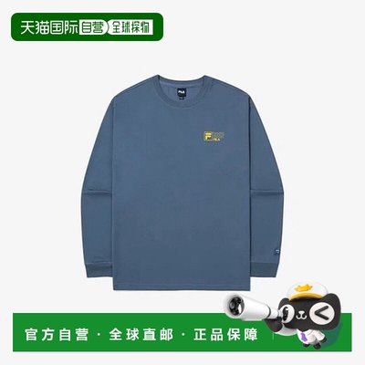 韩国直邮FILA轮子长袖 T恤 KQC FS2RLG3102X-DEM白色岩石图案