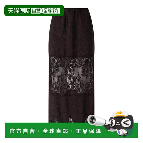 香港直邮PINKO 女士半身裙 107148A3FCL72 SS2026 棕色 Lace Penc