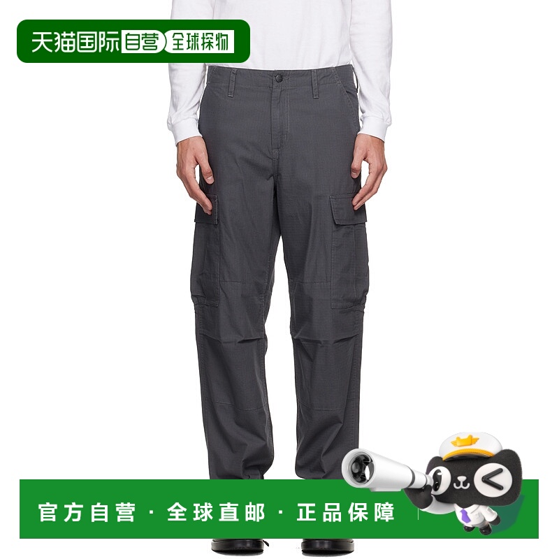 香港直邮潮奢 CARHARTT WIP 男士 灰色 Regular 工装裤 I032467