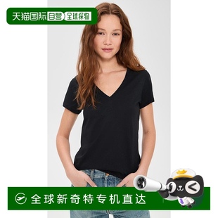 T恤新款 女士 上装 针织 短袖 美国直邮 1h可退 vince