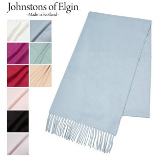 日本直邮约翰斯顿围巾羊绒 180 x 25 cm围巾 WA000016 JOHNSTONS