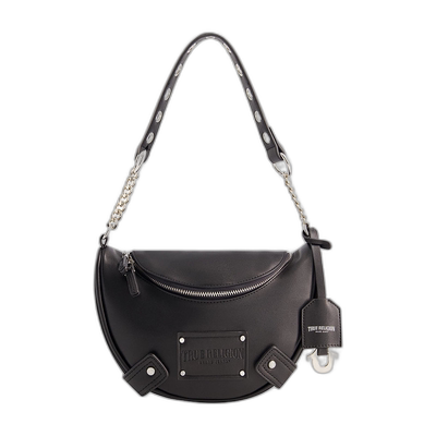 True Religion 链柄流浪包 - 黑色 斜挎包【美国奥莱】女包直发